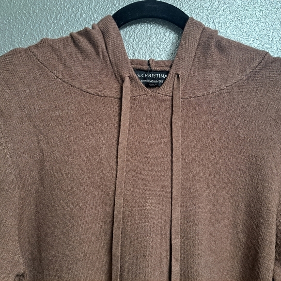 NWT S. Christina Cashmere Pullover Hoodie    Size L/XL - Picture 10 of 14